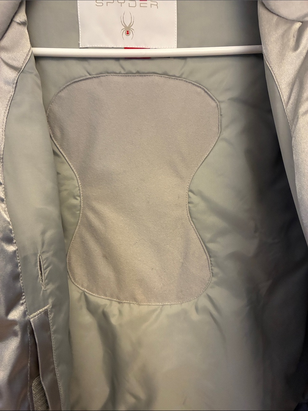 Spyder Girls Insulated Ski Jacket Size 16 Metallic Silver Gray - Picture 8 of 8